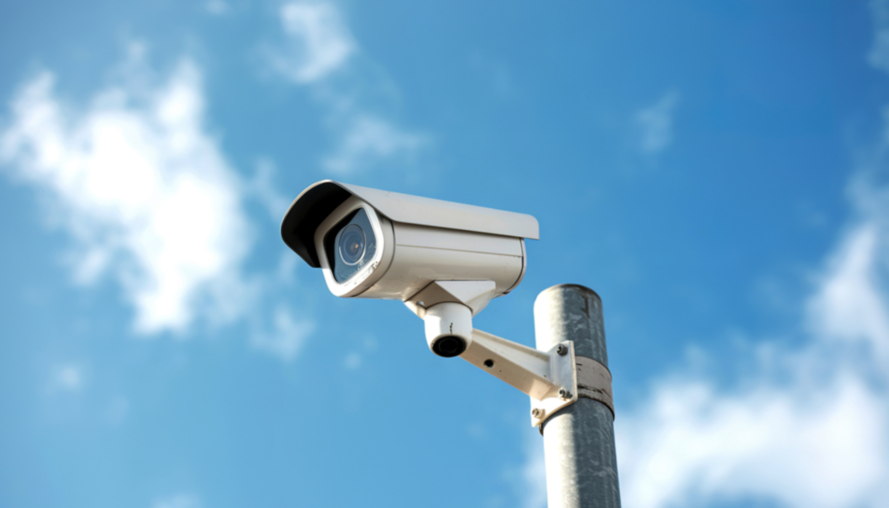 Une Camera de surveillance relié à un système de sécurité